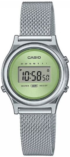 Casio Dameklokke LA700WEM 3AEF Vintage Grønn/Stål Ø31 mm