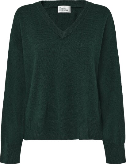 My Essential Wardrobe Mwjola V Neck Knit Pullover DOUGLAS GREEN XXL My Essential Wardrobe Mwjola V Neck Knit Pullover DOUGLAS GREEN XXL