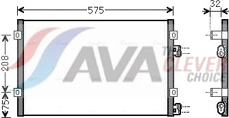 Kondensator, klimaanlegg AVA COOLING SYSTEMS CR5071