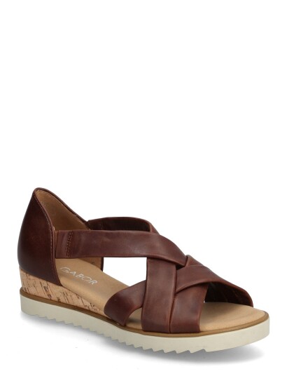 Gabor Wedge Sandal Brown 37