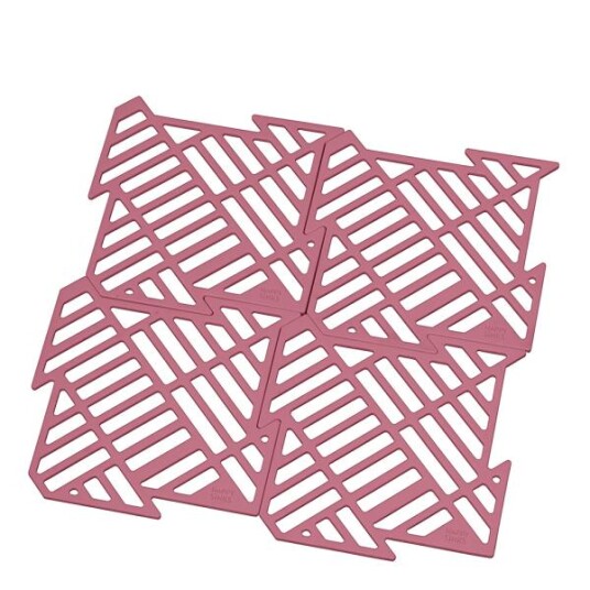 Happy Sinks - Vaskematte 16x16 cm rosé