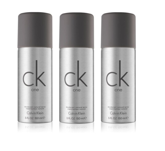 Calvin Klein 3 x CK One Deodorant Spray 150 ml Calvin Klein 3 x CK One Deodorant Spray 150 ml