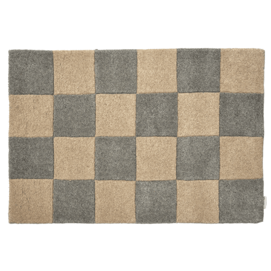 Square Dørmatte 60x90 cm Grå / Naturlig