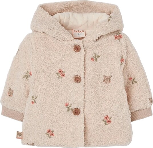 Boboli Jacket Embroidered For Baby  Bci   Cream   62