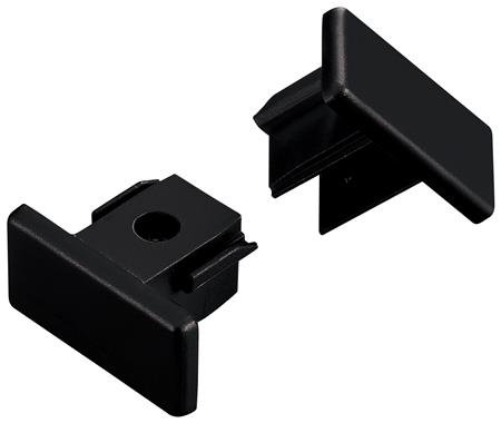 Square 1F 230V Endestykke Sort Standard