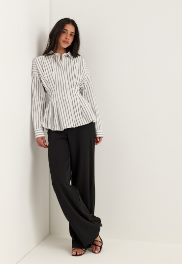 Bubbleroom Long Sleeve Waist Shirt