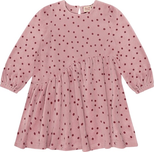 Hust and Claire Kjole HCDonna Dot Heather m. Prikker Hust and Claire 5 år (110) Kjole Bordeaux Rosa