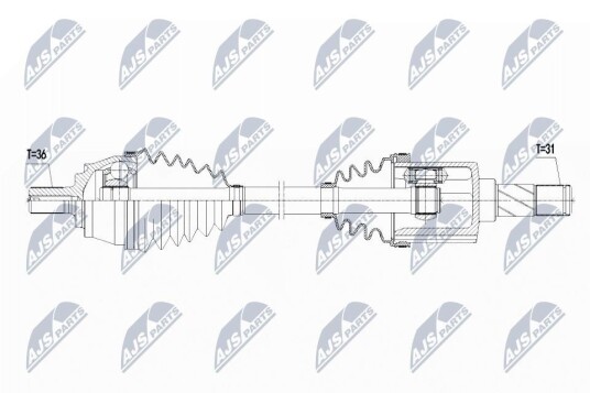 Nty Drivaksel NTY NPW VV 109
