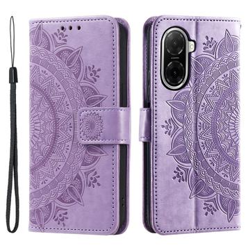 Xiaomi Redmi A5 4G/Poco C71 Mandala Series Lommebok deksel Lilla