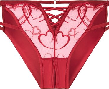 Hunkemöller Olivia Highleg Brazilian Rød