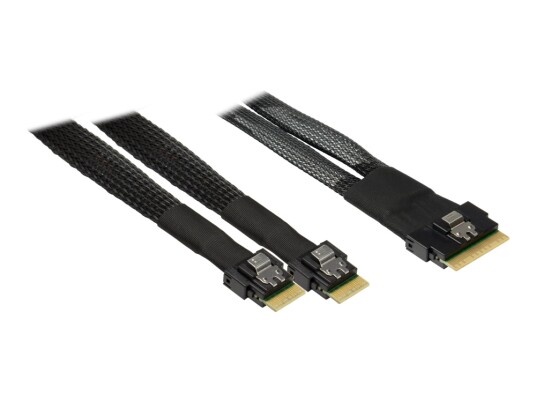 Inter Tech Sas Intern Kabel Sas 24Gbit/S 8I Slim Sas Sff 8654 Hann Til Sff 8654 4I Hann 88885662 Inter Tech Sas Intern Kabel Sas 24Gbit/S 8I Slim Sas Sff 8654 Hann Til Sff 8654 4I Hann 88885662