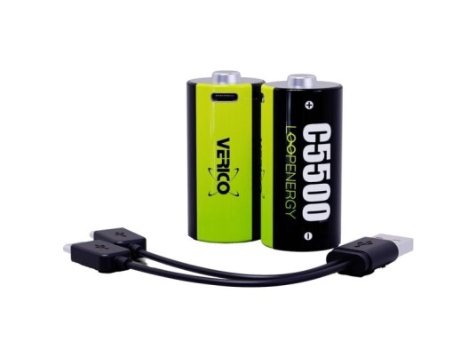 Verico C Batteri R14 Loopenergy Litium 1.5 V 3700 Mah 2 Stk Verico C Batteri R14 Loopenergy Litium 1.5 V 3700 Mah 2 Stk