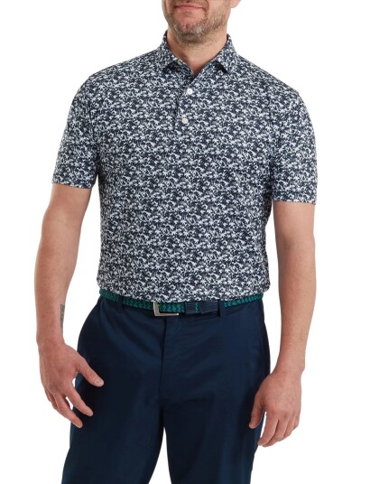 FootJoy Hidden Palm Print Lisle   Navy   S