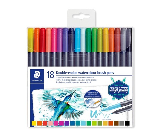 Staedtler Double-ended watercol. brush 18pcs Staedtler Double-ended watercol. brush 18pcs