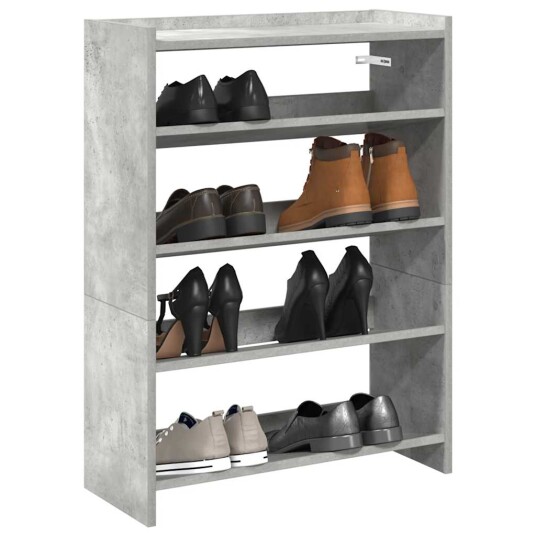 Skohylle betonggrå 80x25x61,5 cm konstruert tre 8721158649126 Skohylle betonggrå 80x25x61,5 cm konstruert tre 8721158649126