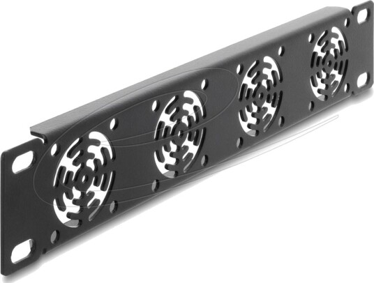 Delock Rackviftepanel For 4 Fans 40 X 40 Mm Mørk Grå 1U 10" 67430