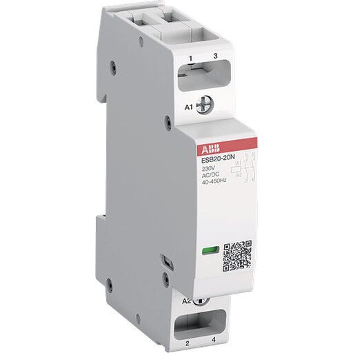 ABB Esb20-20n-06 installation contactor 2no/0nc 230v ac/dc (3471523007505)