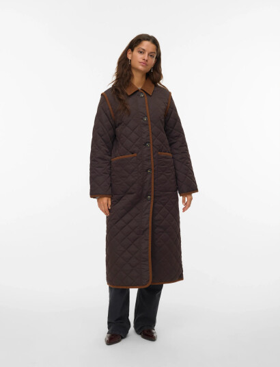 Vero Moda Vmemily Long Coat Boo Brown XL