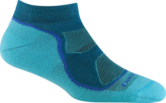 Darn Tough Women's Light Hiker No Show Lightweight with Cushion Cascade S (35-37.5), Cascade