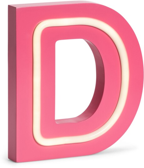 POPP Bokstavlampe D Rosa POPP Bokstavlampe D Rosa