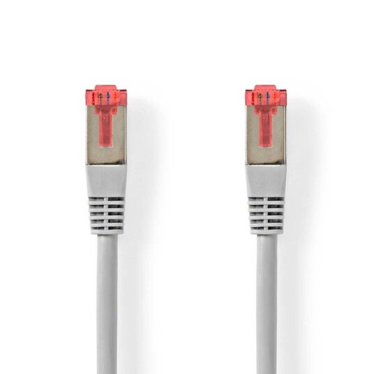 Nedis CAT6 Nettverkskabel | RJ45 Han | RJ45 Han | SF/UTP | 1.00 m | Rund | PVC | Grå | Label
