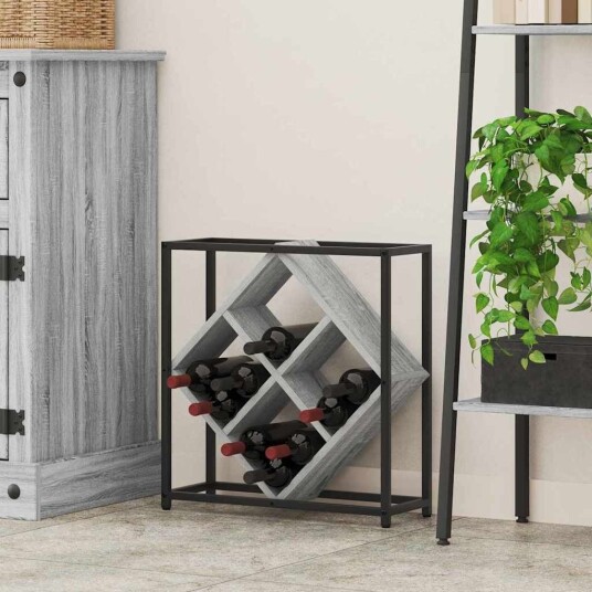 vidaXL Vinhylle Grå Sonoma 51 x 18 x 52,5 cm Konstruert tre