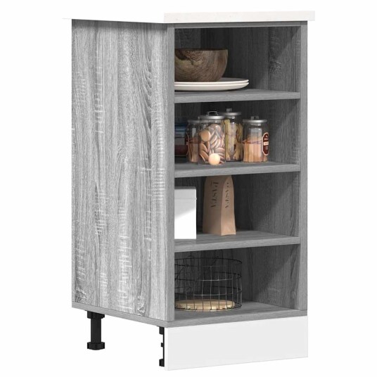 Bunnskap grå sonoma 40x44,5x81,5 cm konstruert tre 8721158425539 Bunnskap grå sonoma 40x44,5x81,5 cm konstruert tre 8721158425539