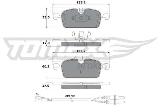 Bremseklosser TOMEX brakes TX 17 31