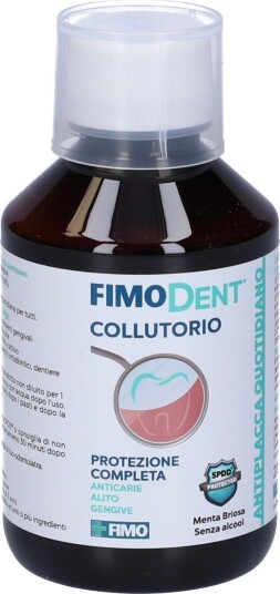 FIMODENT Antiplak Munnskyll med Chlorhexidin (0.05 %) & Fluorid Mint (200 ml)