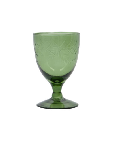 house doctor White Wine Glass, Hdvintage, Green - Green - 8X8X13CM