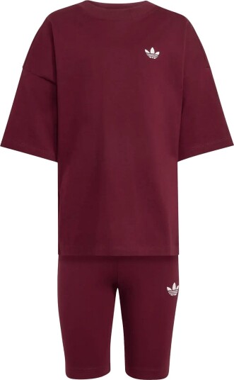 Adidas Originals Cs Tee Set Burgundy 128