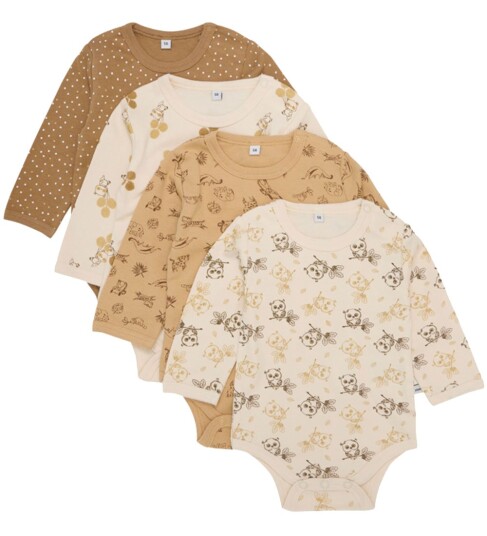 Pippi Body Ls Ao-Printed (4-Pack) - Multi/patterned - 74