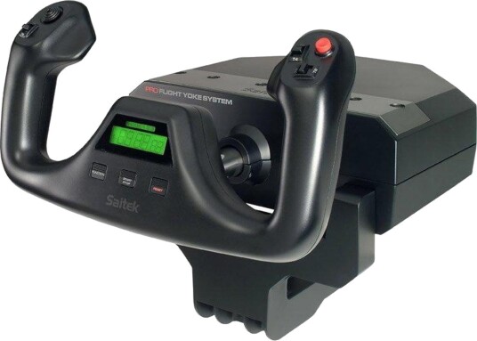 Logitech Flight Yoke System Åk og gasspedal kablet for PC