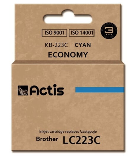 Actis Cartridge Kb-223C Replacement Brother Lc223c Standard 10 Ml - Kompatibel - Tintenpatrone Standard Utskriftsproduksjon Fargestoffbasert Blekk 10 Ml 1 Stykker Enkeltpakke