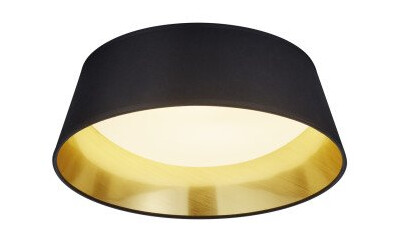 Trio Lighting Ponts takllampe, sort, Ø34 cm Trio Lighting Ponts takllampe, sort, Ø34 cm