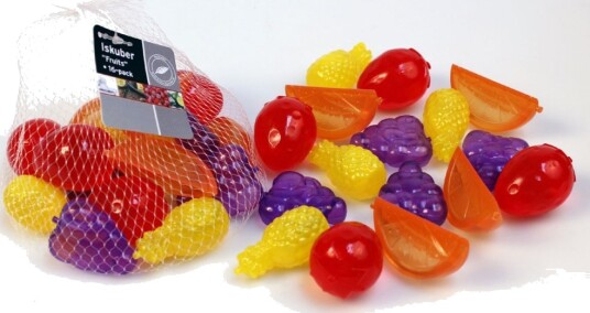 Isbiter frukt 16 stk av plast Isbiter frukt 16 stk av plast