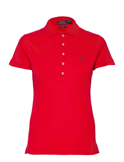 Polo Ralph Lauren Slim Fit Stretch Polo Shirt - Red - S