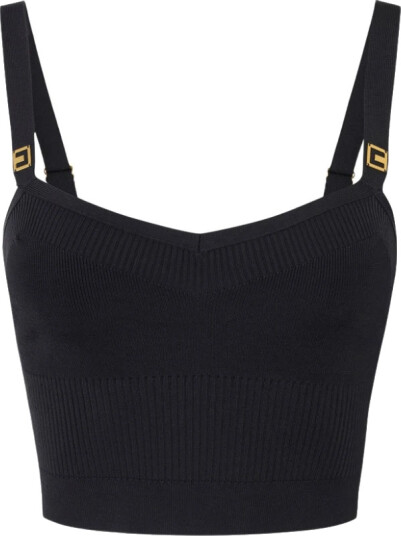 Elisabetta Franchi Dame Topper Svart L, Elisabetta Franchi Dame Topper Svart L,