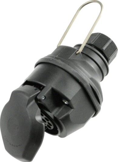 As Schwabe 60466 Tilhengerplugg [Åpne Kabelender   Stikkontakt 13 Polet] Plast