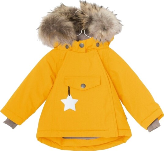 Mini A Ture WANG FUR vinterjakke – mineral yellow 74