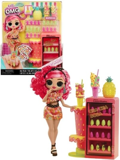 LOL Surprise OMG Neglestudio sett med Pinky Pops dukke LOL Surprise OMG Neglestudio sett med Pinky Pops dukke