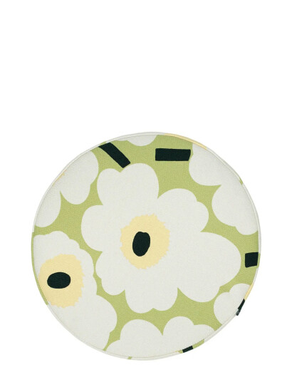 Marimekko Home Pieni Unikko Round Seat Cush. Green Marimekko Home Pieni Unikko Round Seat Cush. Green