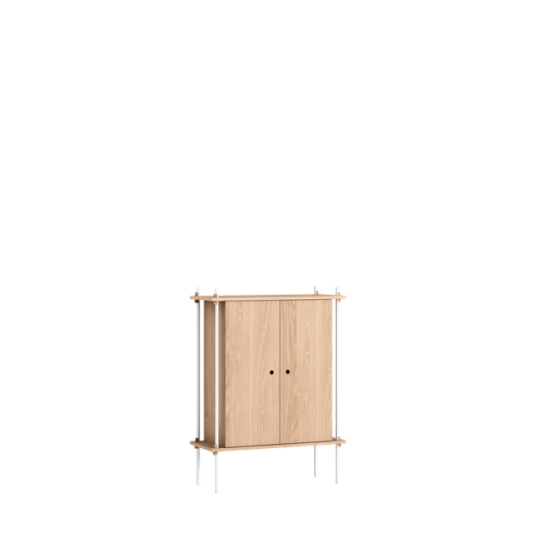MOEBE S.115.1.C.OA Hyllesystem Eik/ Hvit MOEBE S.115.1.C.OA Hyllesystem Eik/ Hvit