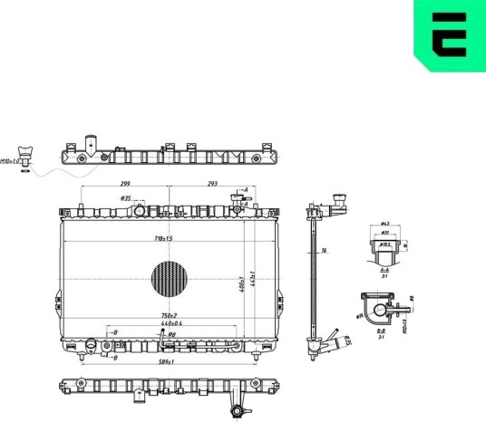 ERA 673562 Radiator motorkjøling ERA 673562 Radiator motorkjøling