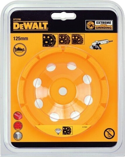 Dewalt 125mm Diamant Slipekopp Enkel Rad for Betong og Murverk