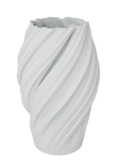 Dazzle & Dawn Wave Vase Marble White Ø8xH20