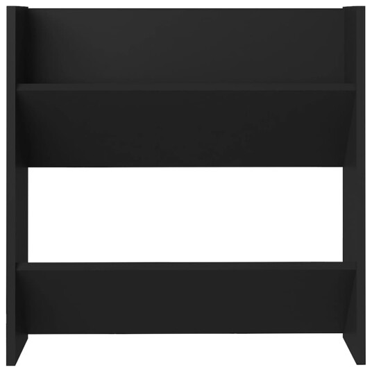 vidaXL Veggskoskap 4 stk svart 60x18x60 cm sponplate