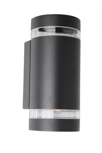 Focus Duo + 2 stk LEDpærer aluminiumsfarget Grå