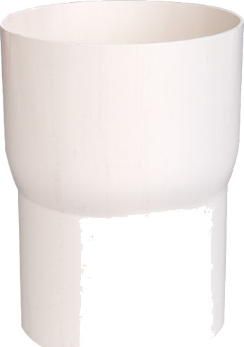 Plastmo overgang Ø110x90mm, hvit