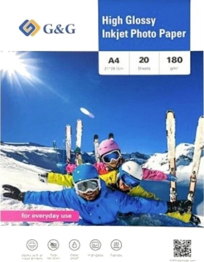G&G Fotopapir 180 G 20 Ark A4